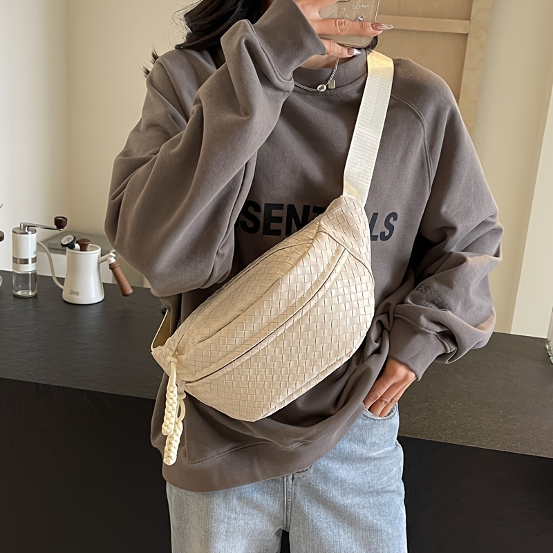 

Fashion Crossbody Chest Bag, Casual Outdoor Cycling Crossbody Bag, Portable Waist Bag With Adjustable Strap