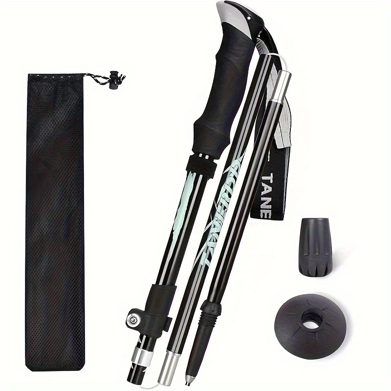 

1pc Trekking Pole - Lightweight Collapsible Hiking Poles For Backpacking, With Soft Grip And Non-slip Foam