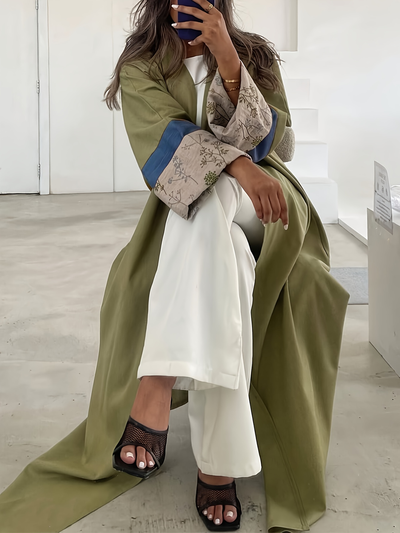 womens elegant classic robe long formal everyday garment Temu