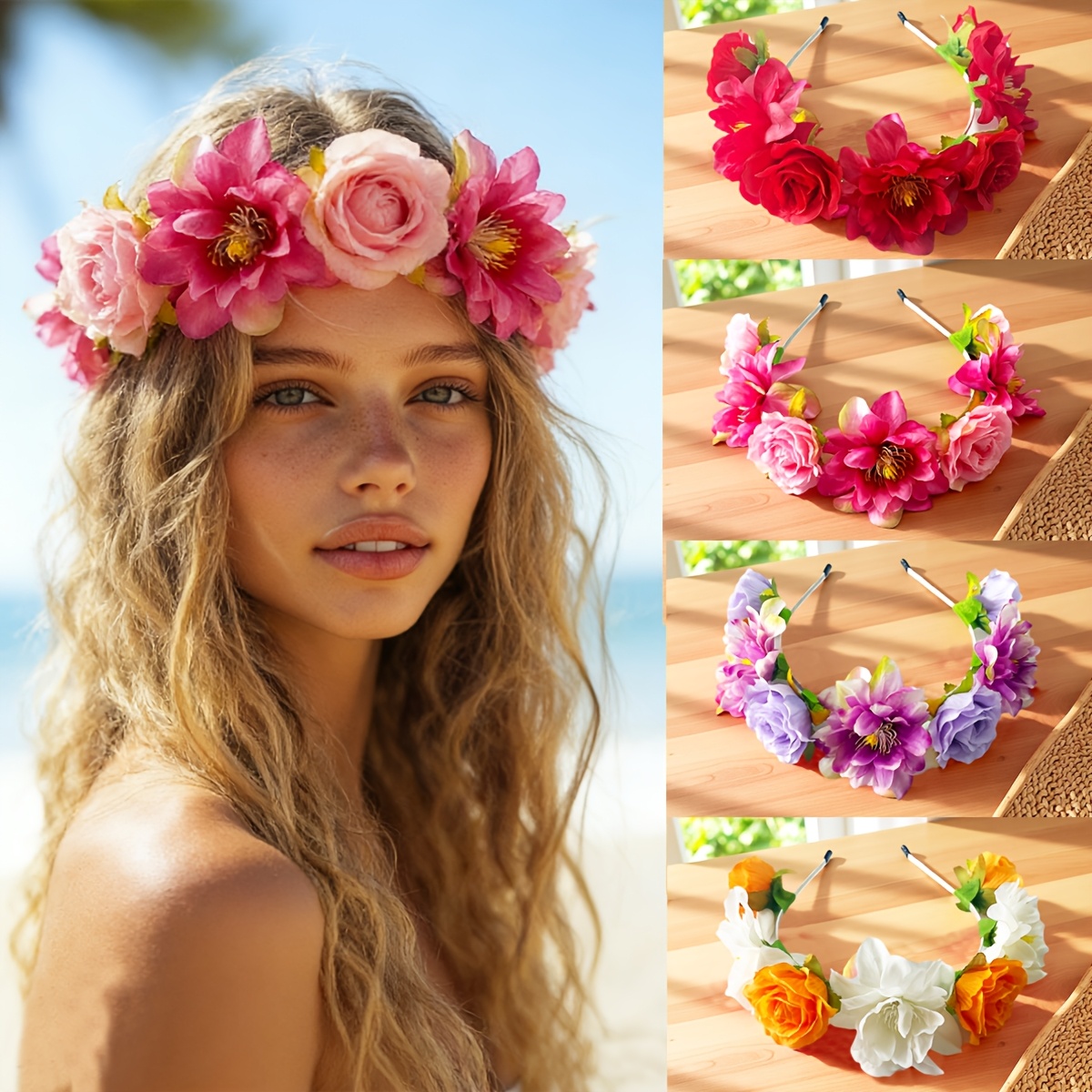 brautjungfern blumenkopfschmuck