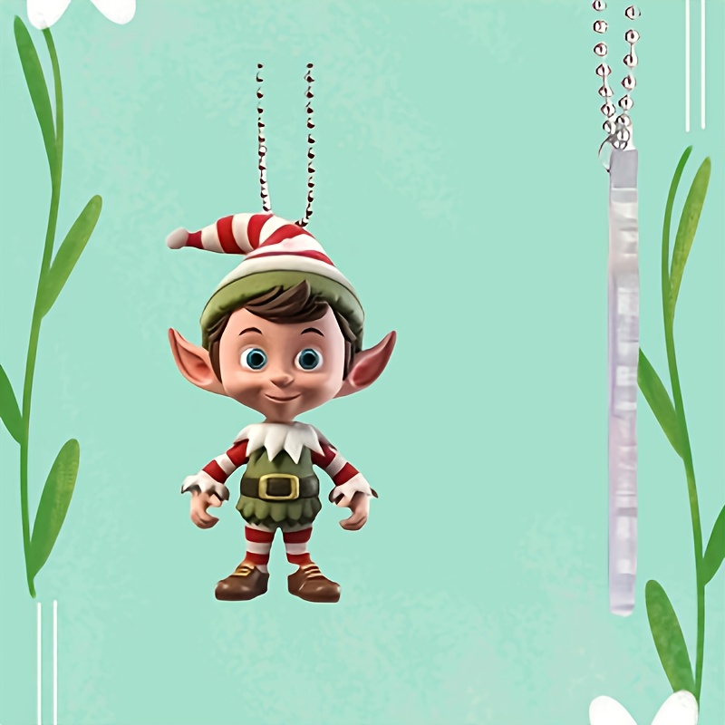 

Christmas Elf Acrylic Car Interior Key Pendant