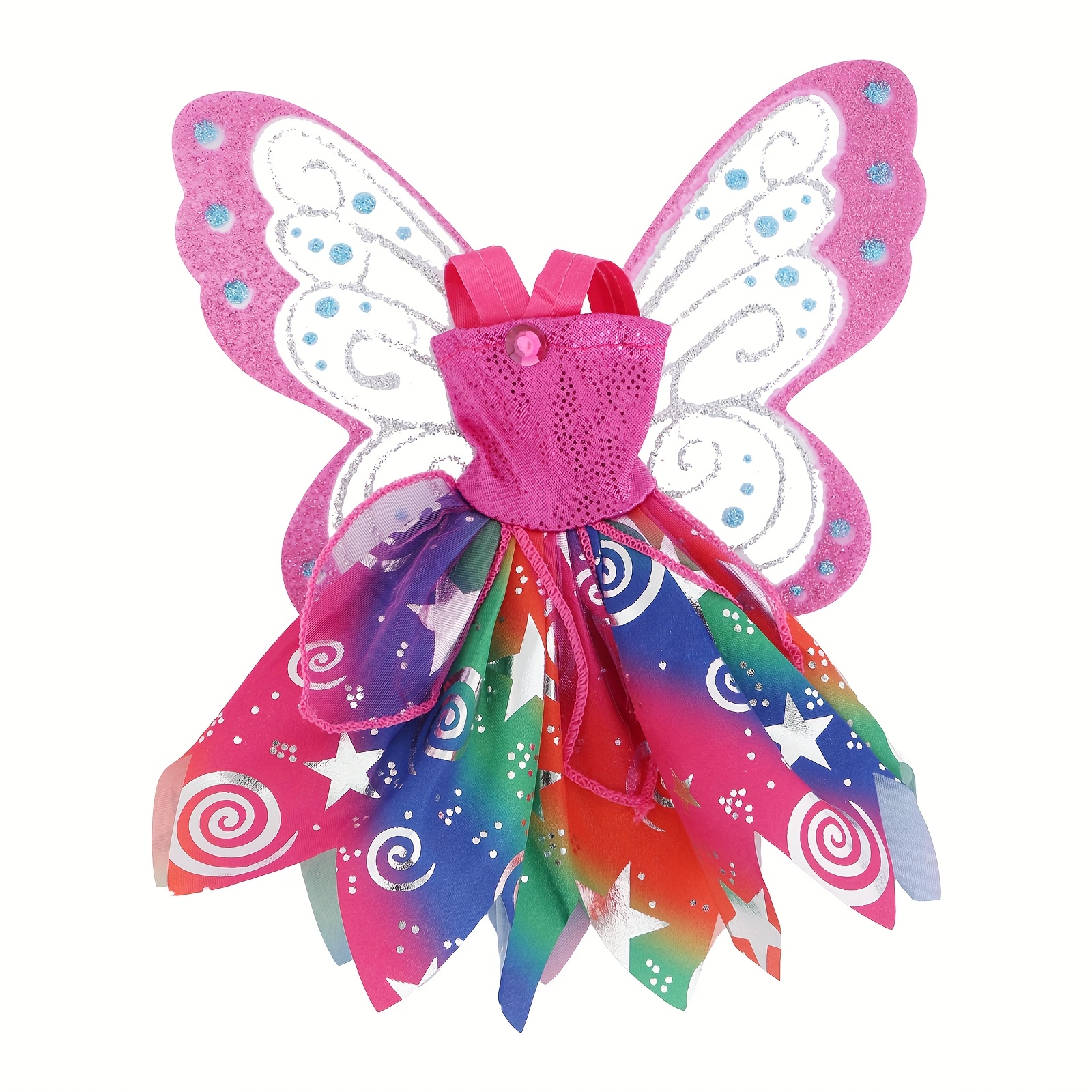 Image of 1pc Doll Clothing, Wing Cosplay Dress Accessory, Suitable For 11.5-inch Dolls, Girl's Birthday Gift, Doll Not Included