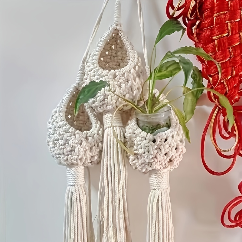 1 2 3 Packs Guno Handmade Macrame Hanging Planter Indoor Air Plant