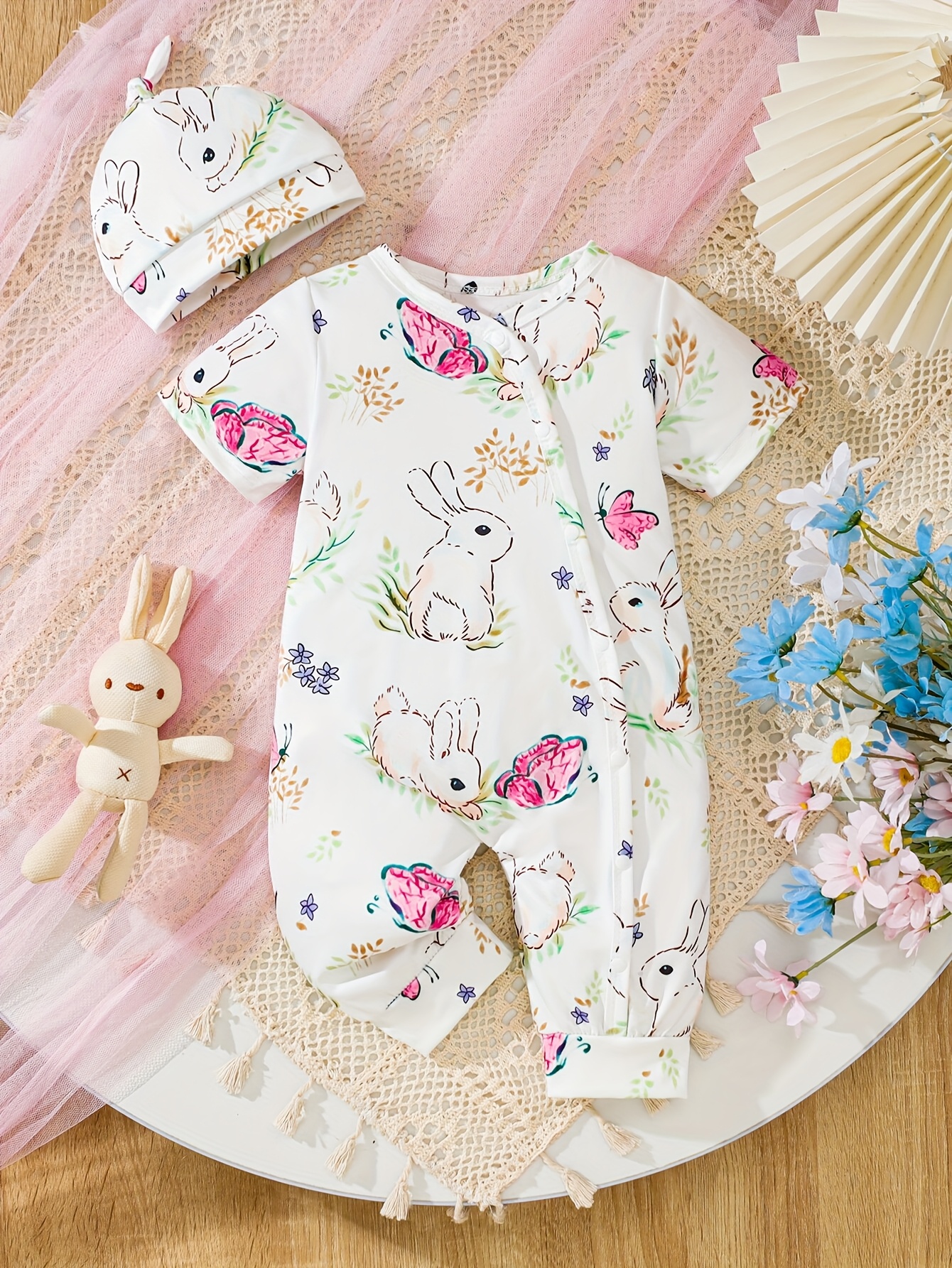   cute bodysuit with hat   outdoor