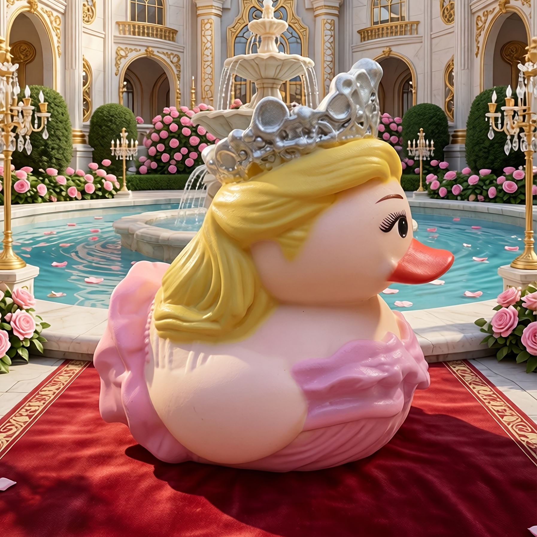 realistic rubber duck sold on Temu United States