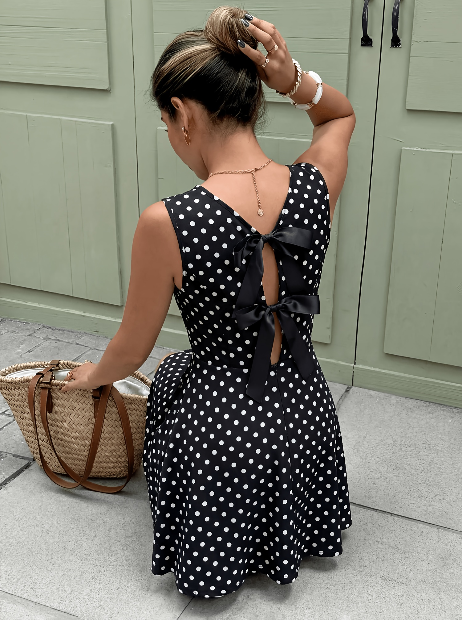 open back dresses casual sold on Temu United States