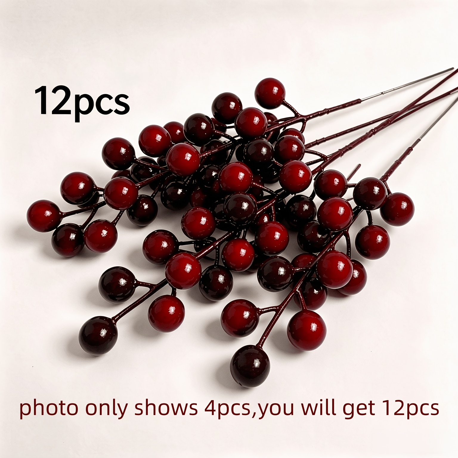 TEMU 12 pezzi Rami retr簷 opachi, ornamenti per composizioni da interno, rami decorativi