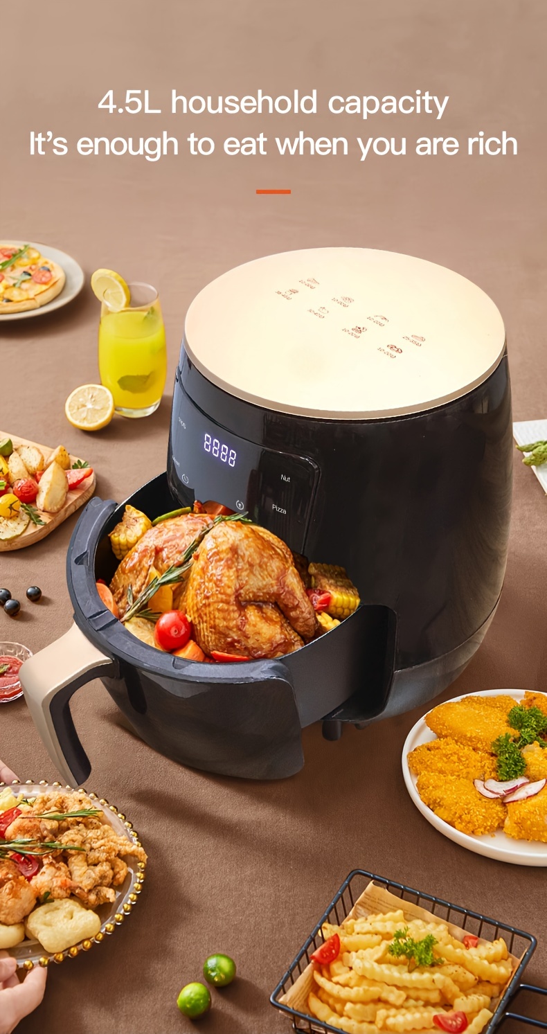 8L Air fryer household electric fryer large-capacity multi-function  automatic touch screen without frying new style