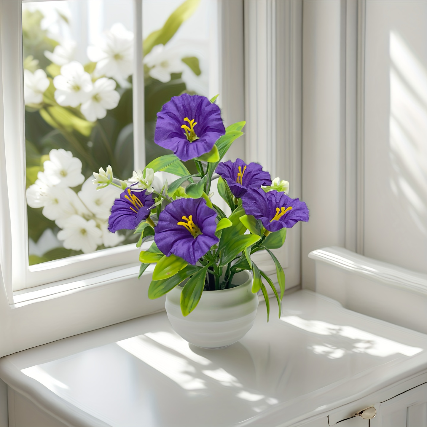 1/6 Set Morning Glory bloemen met pot