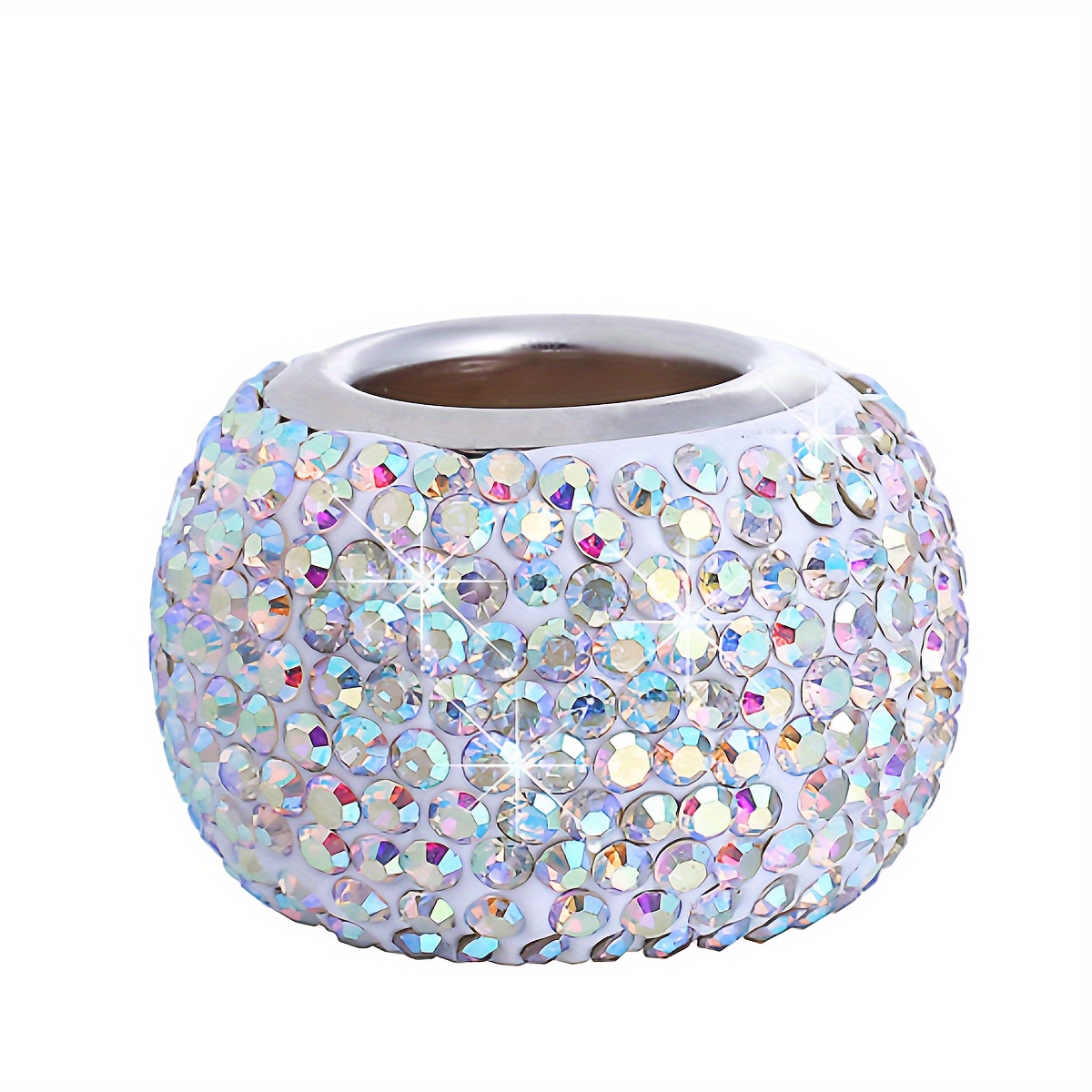 Image of Diamond-encrusted Car Headrest Decorative Ring