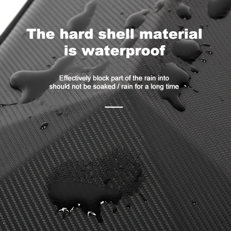 waterproof waist pack high volume adjustable hard shell multi application for motorcycle mountain bike road bike outdoor camping details 0