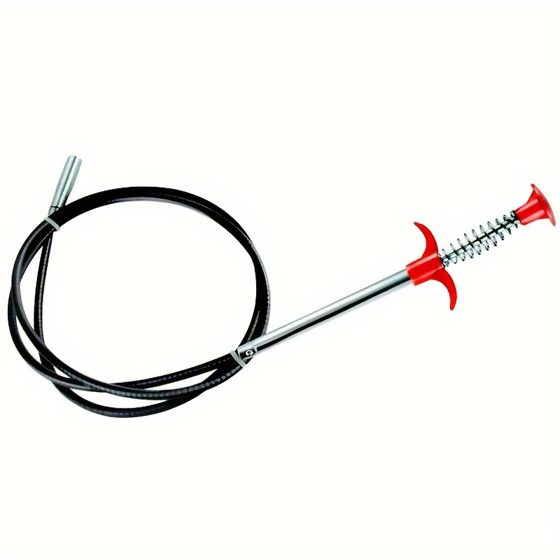 Image of 1pc 63in 4 Claws Flexible Kitchen Drain Cleaning Grabber, Drain Cleaning Claw Spring Pipe Dredging Tool For Sink, Sewer, Drains, Toilet
