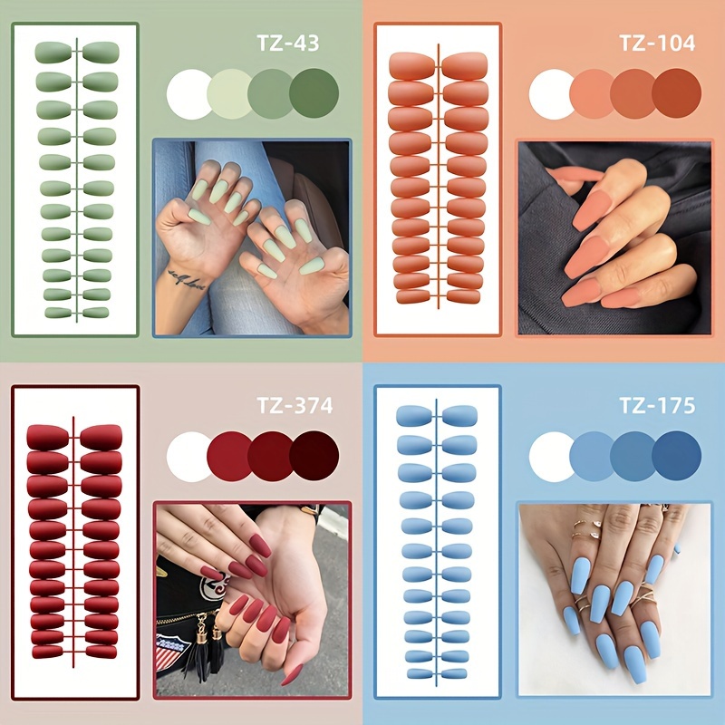Dos juegos de decoraciones para uñas largas y parches para uñas son  herramientas para uñas gratuitas.
