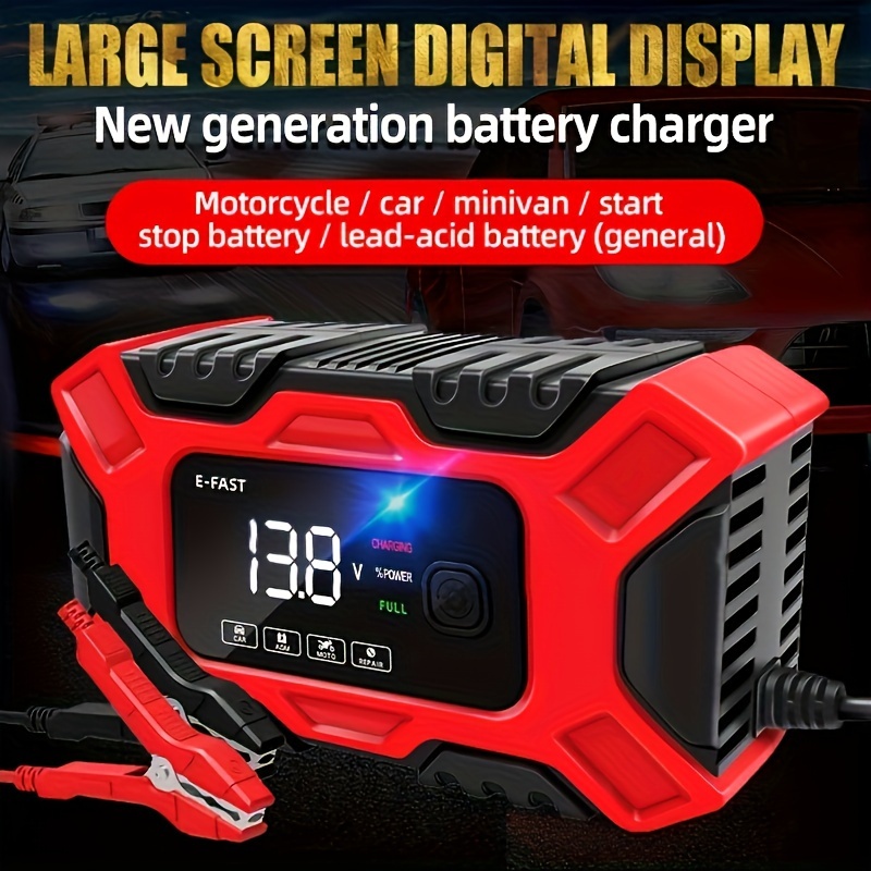 

Fully Automatic Battery Charger, Maintainer, And Auto Desulfator 6 Amp/2 Amp, 6v/12v - For Cars, Trucks, Suvs, Rvs