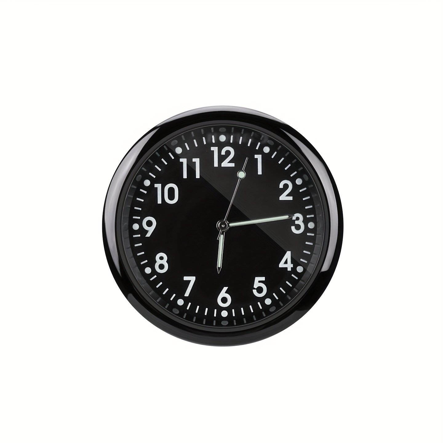 1pc Premium -the-dark Mini Quartz Car Clock - -the-dark Dashboard Trim - Stylish And Precise For High-end Cars|interior|bikes - Enhance The Interior Aesthetic