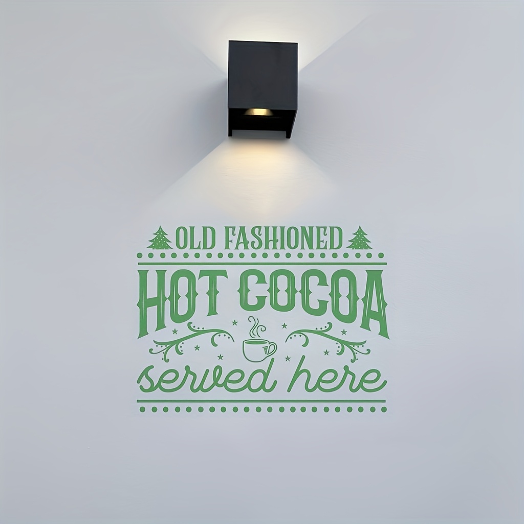 Hot Cocoa Christmas Silkscreen Stencil