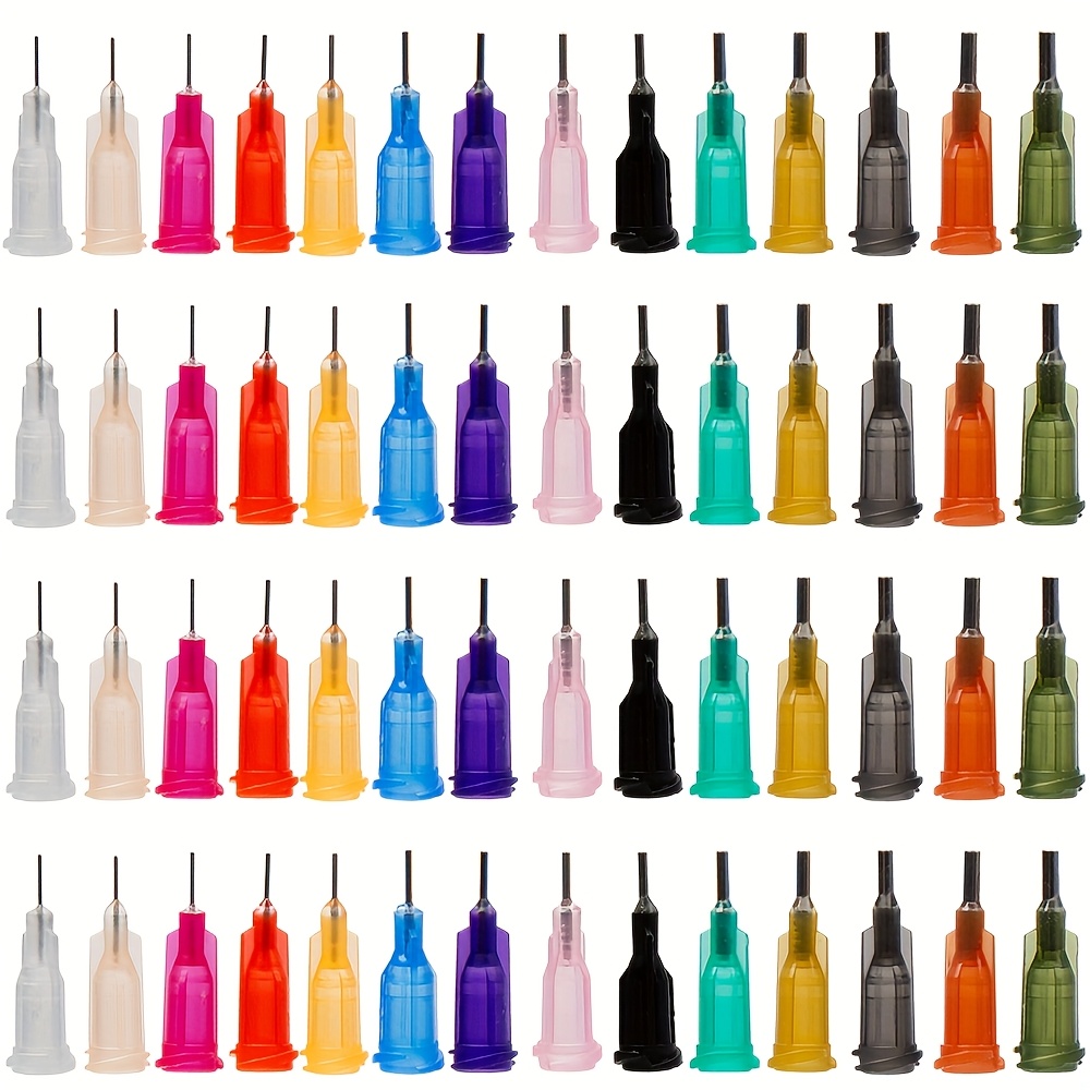 140pcs 14 Different Gauge Blunt Tip Syringe Needles Dispensing Needle With Lure Lock For Liquid Inks And Syringes, Christmas Crafts Supplies