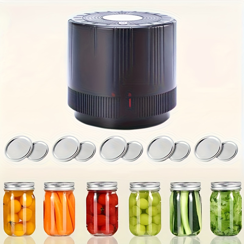 TEMU Machine à sceller sous vide automatique pour bocaux, facile à utiliser et adaptée à divers récipients de conservation. Idéale pour conserver les