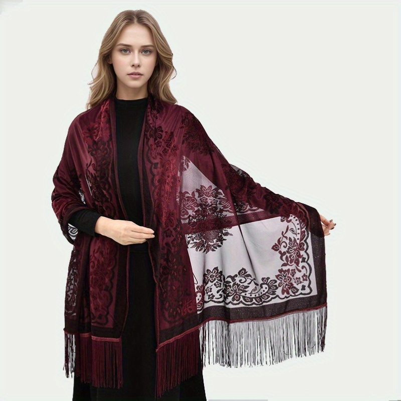 luxury velvet shawl