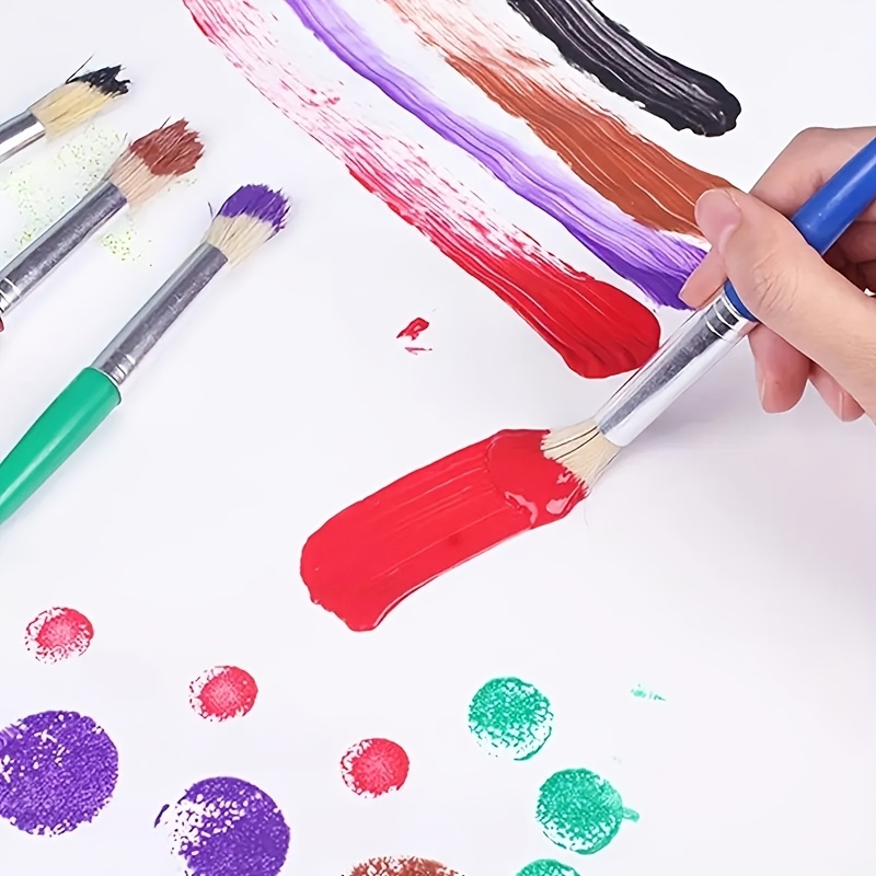 4pcs Artist Paintbrush Set for Tempera and Watercolor