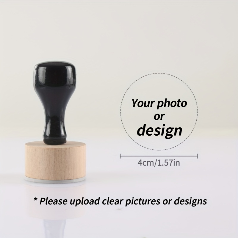 Image of Custom Logo Stamp - , Tote Bag Logo Stamp, Personalized Address Seals, Suitable For Office Use, Etc. - White Rectangular Design With Red Accents, | Sturdy And Durable, Personalized Stamp