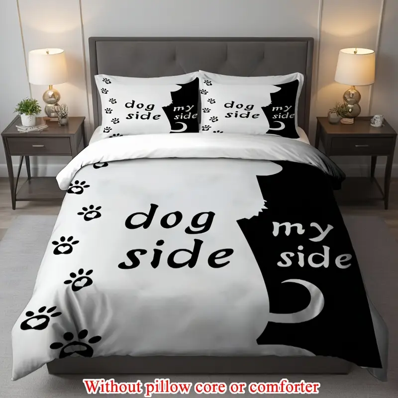 2 3pcs 1 duvet cover 1 2 pillowcase without core cute kitten couple romantic valentines day print soft comfortable bedding set for bedroom dorm room family gift Product details 0