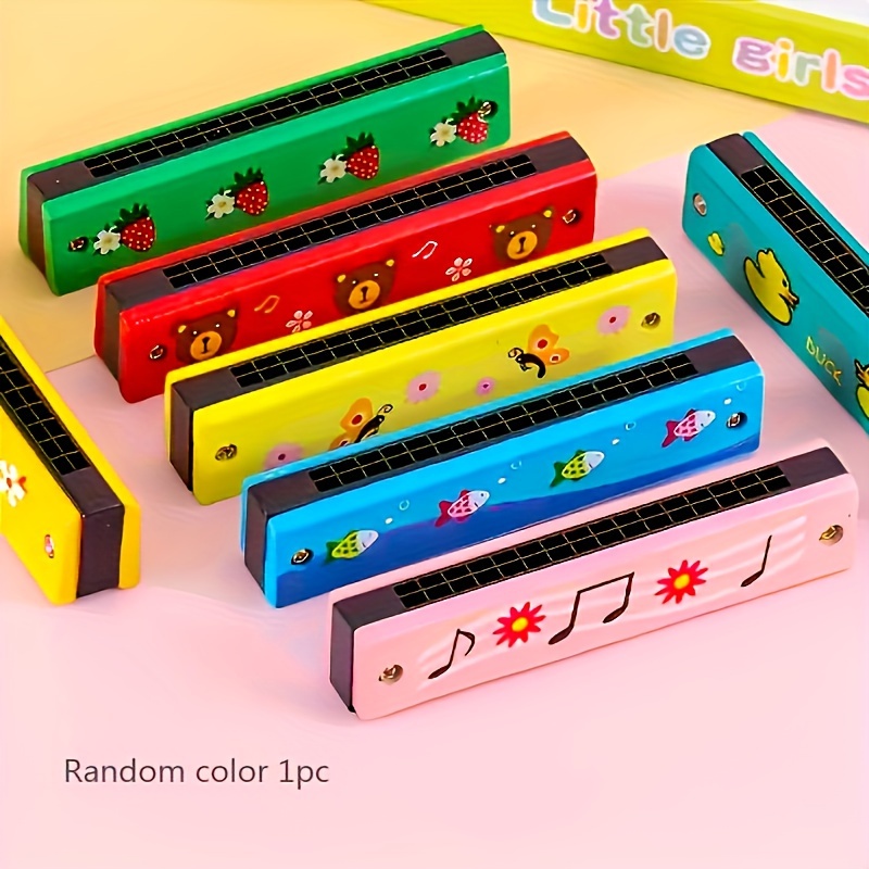 16-Hole Harmonica Musical Toy for Youngsters - Perfect Beginner's Gift for Christmas, Halloween & Birthdays (Color Varies), Perfect for Winter, New Year