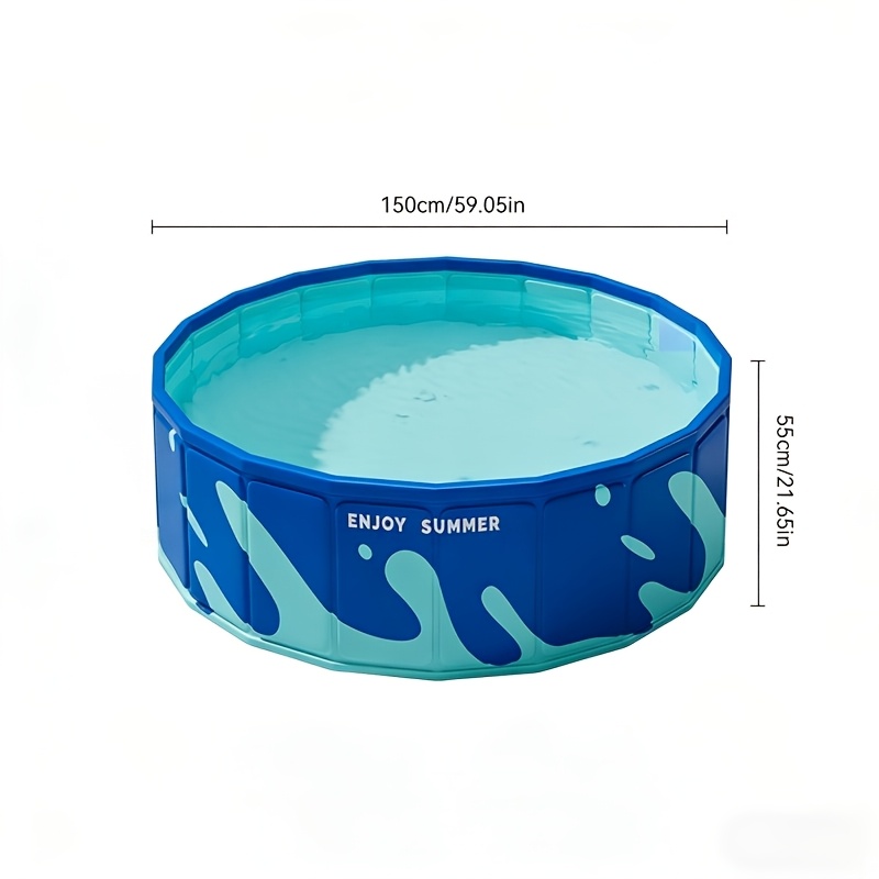 Inflatable-Free PVC Circular Wooden Pool