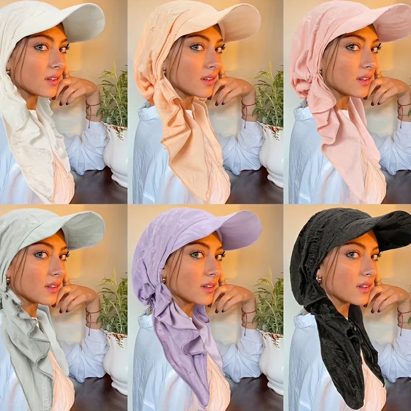 1pc muslim headscarf hat womens baseball cap with headscarf