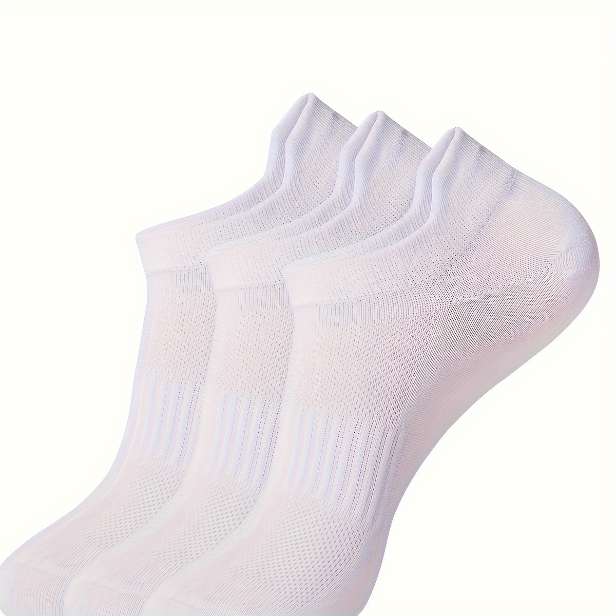 

3 Pairs Of Women's Thin Mesh Ankle Socks - Perfect For Running & Outdoor Activities!