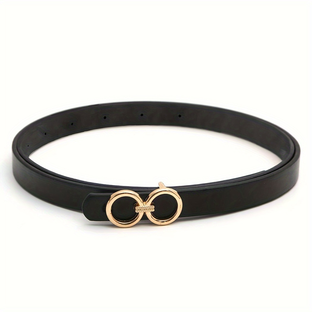 3pcs Set Women's Belt with 8-Buckle Metal (for 'female' characterthe 8th letter) - Waist Cinch for Pants Dresses Coats, Casual Party Office Wear, Standard Size (Not Plus), Versatile Dress Belt