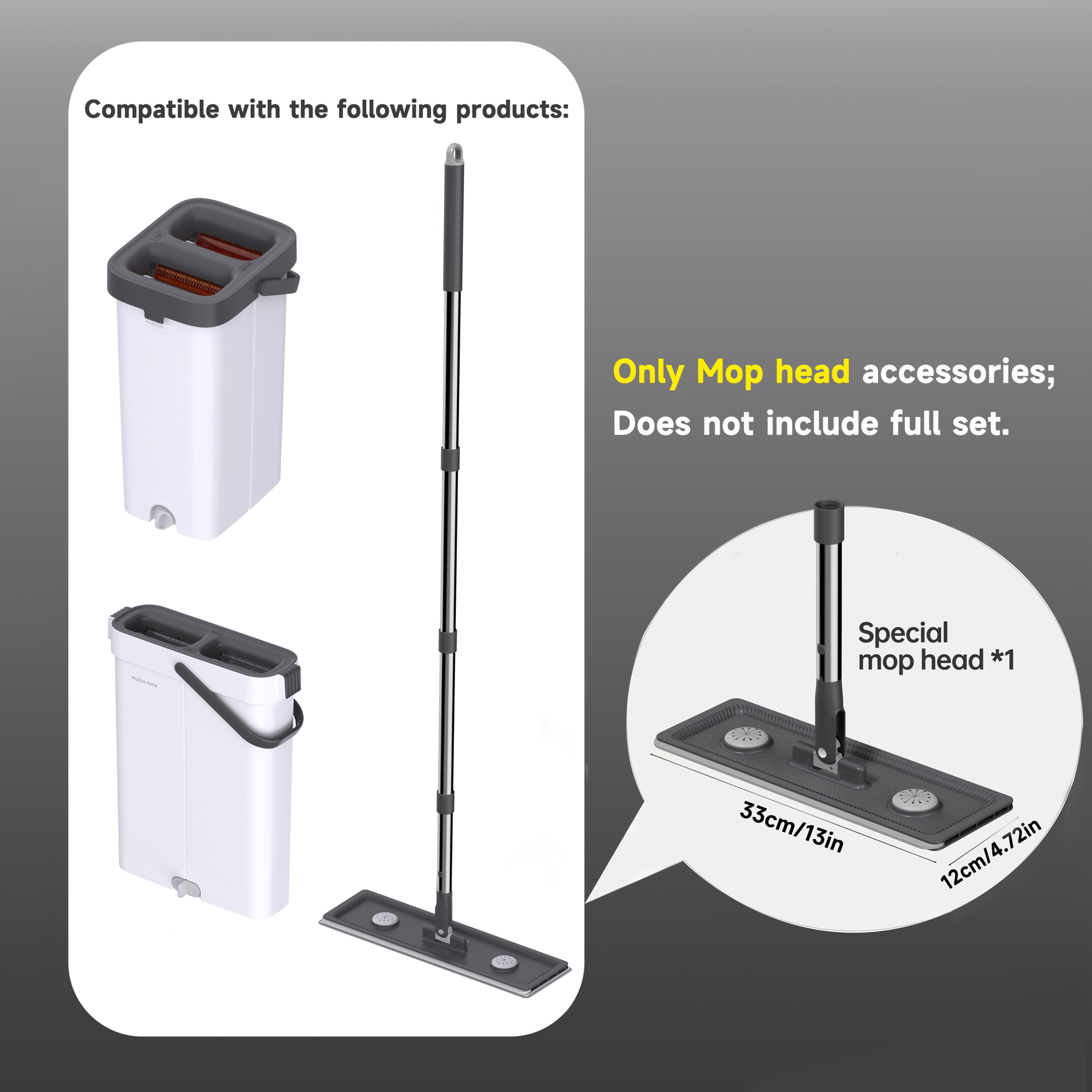 TEMU Mop Additions Sold Separately, Mop Bucket Additions, Mop Head Additions, Flat Mop Replacement Heads, Mop Middle Pole Additions, Mop Bucket Drain