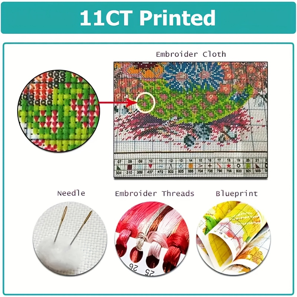 Owl Theme Cross Stitch Painting Kit, DIY High-Quality Needlework Embroidery