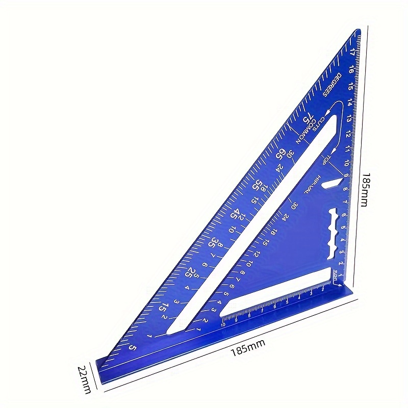 7-inch Metric British Profile Black Oxidized Triangle Plate 45 Degrees Triangle Square