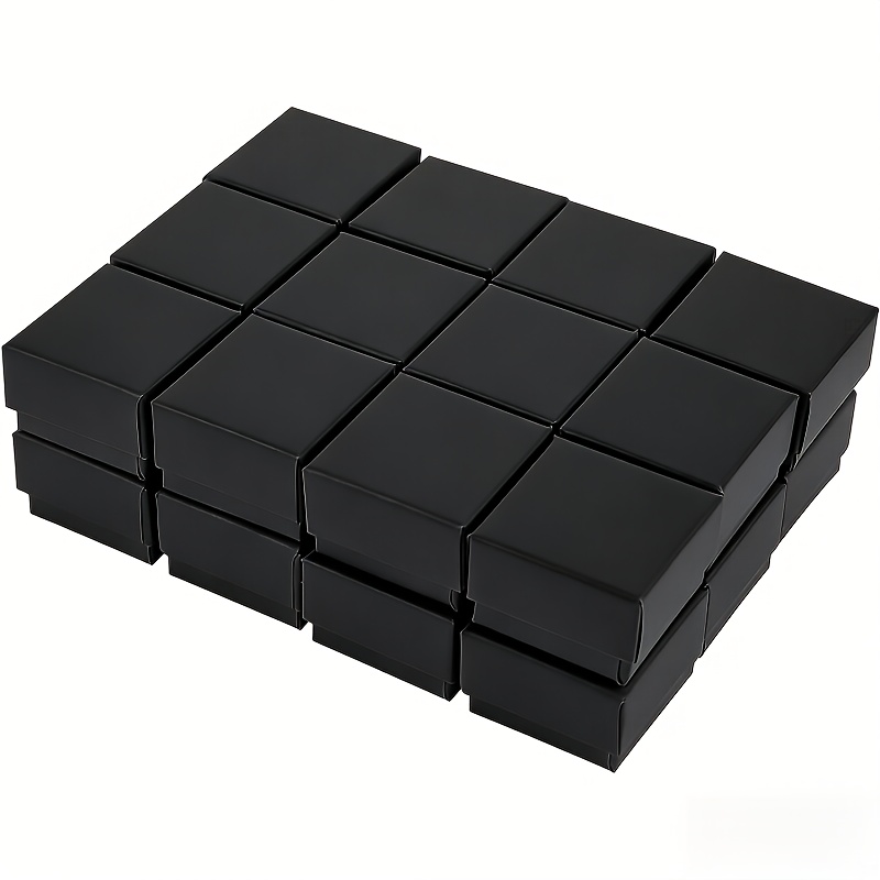 24-Pack Ring Gift Boxes with Foam Inserts, 1.5x1.5x1.18 Inches