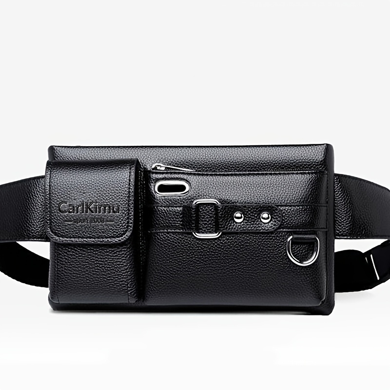 TEMU Men's Waist Bag - Spring/summer New Style Casual Fashion Multi-pocket Casual Men's Waist Bag [pockets In Zipper ]