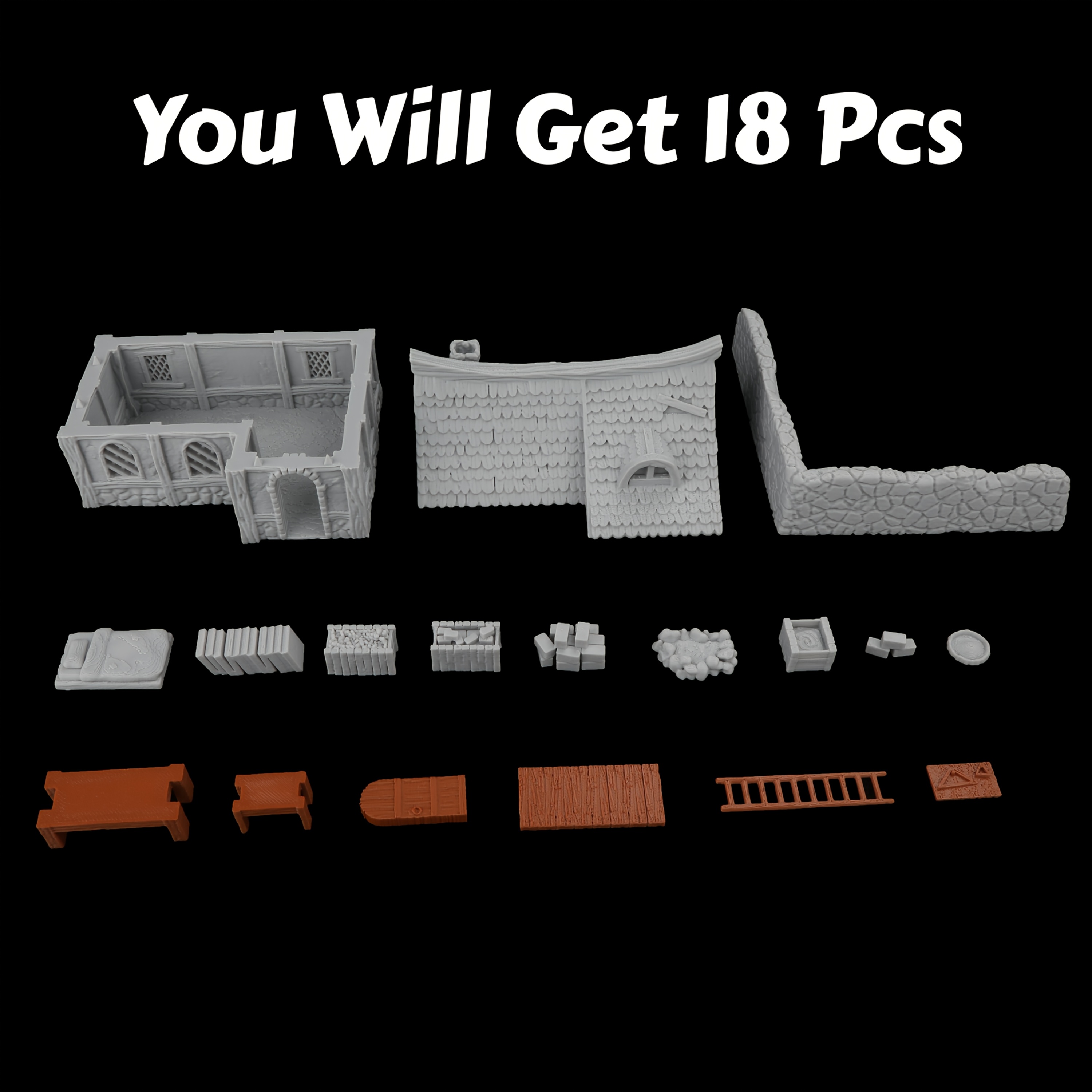 Fantasy Mountain Workshop Mason House Miniature Terrain Set