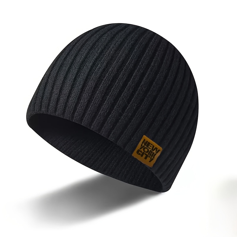 TEMU 1pc Pits Strip City Letter Cloth Label Short Cap Unisex Outdoor Casual Outfit Solid Easy Style Cap Brimless Hat