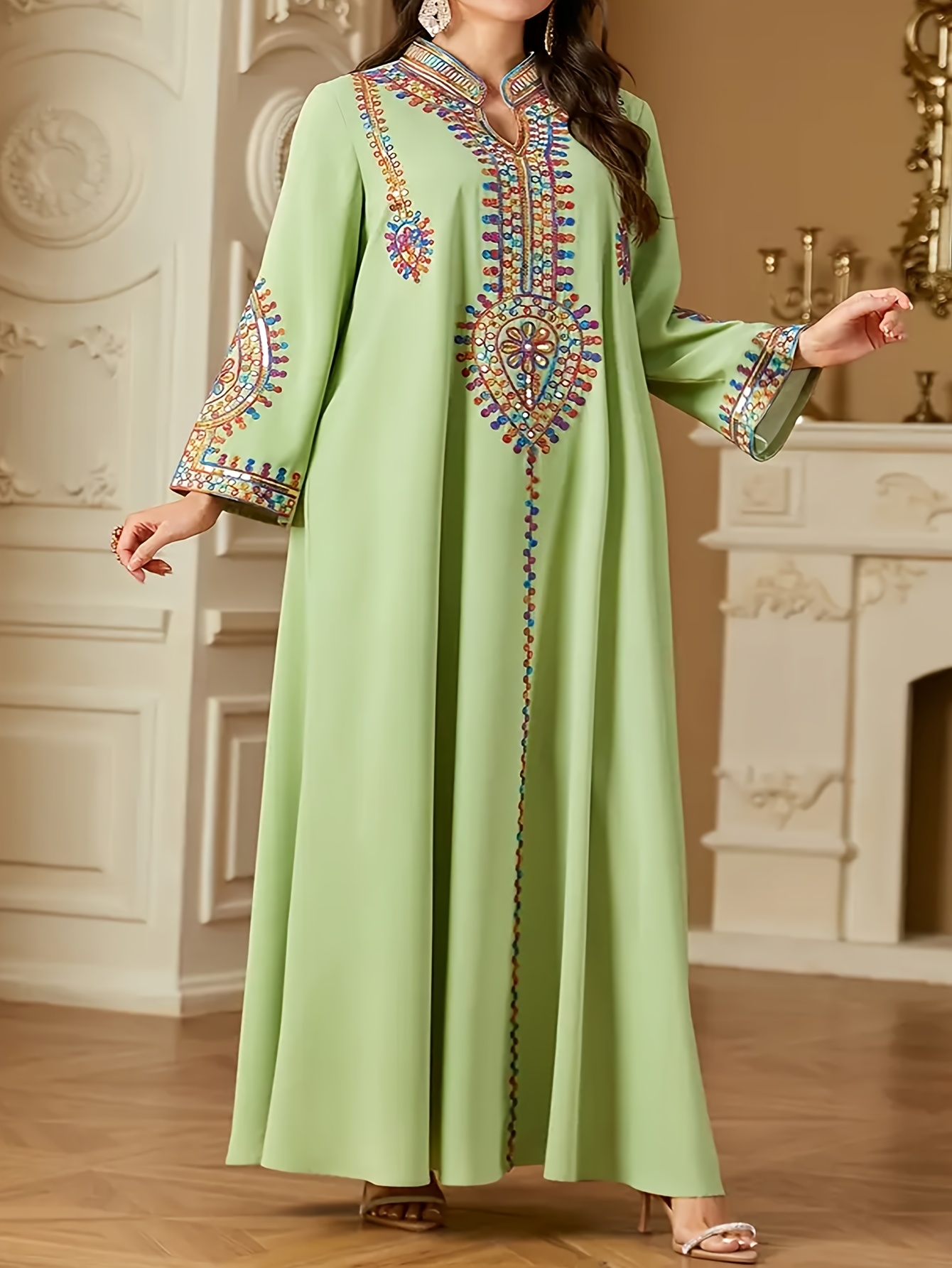 green emerald velvet dress Amara Maxi Dress