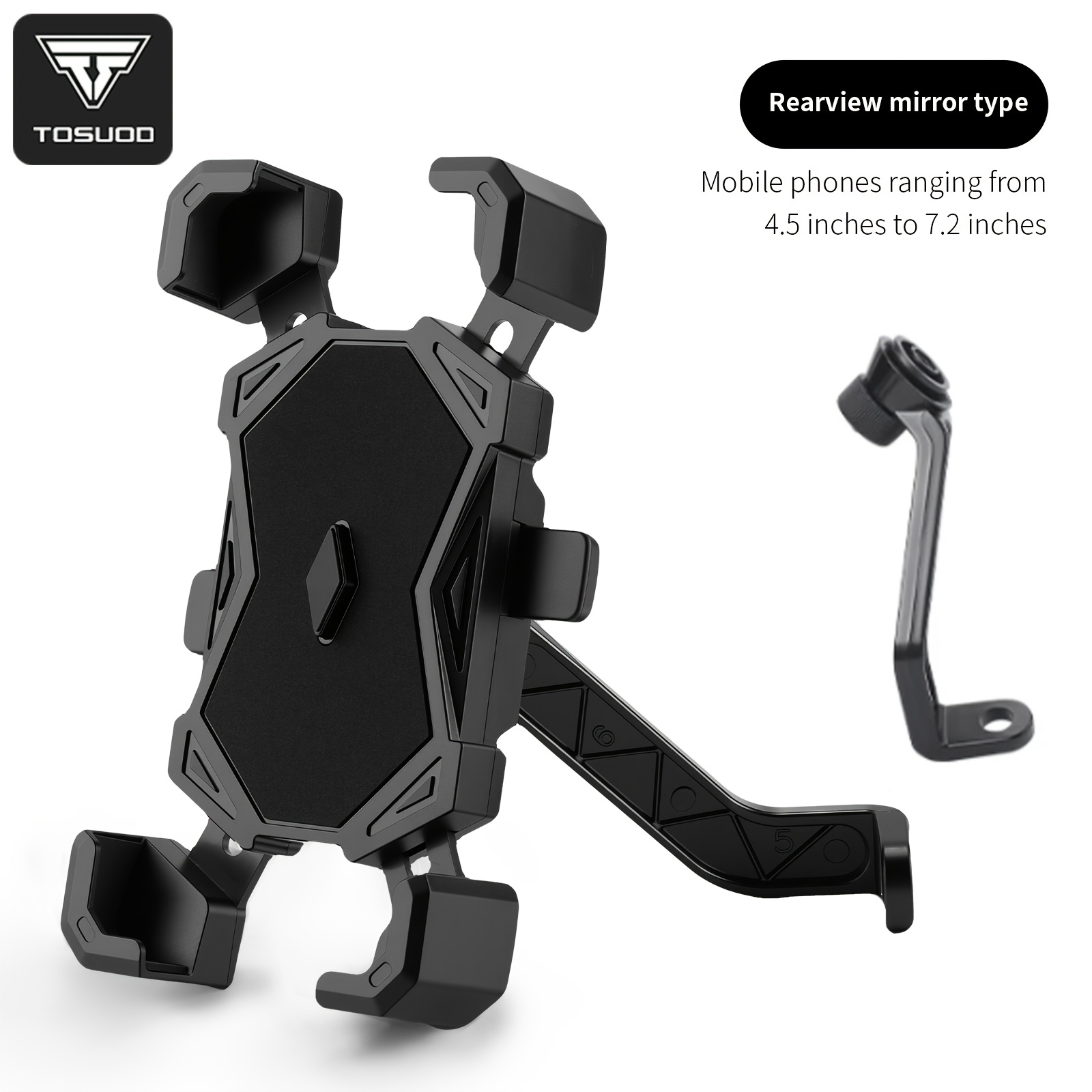 TEMU Tosuod Electric Bike Bicycle Phone Mount, Motorcycle Navigation Shockproof Fixed Phone Holder For Delivery , Cycling, And E-bike Use