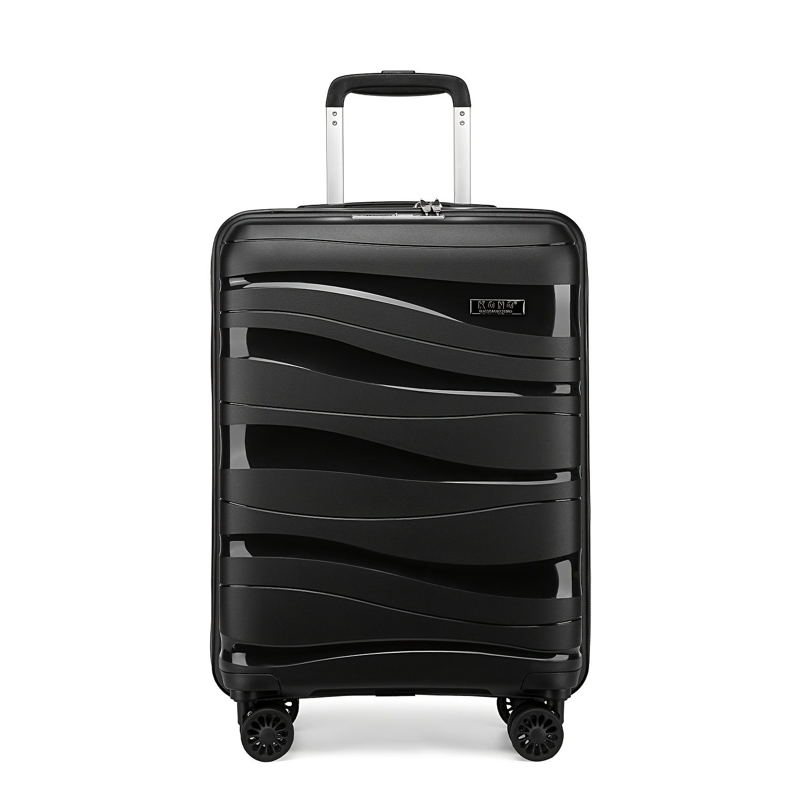 Kono Trolley Case Case, 100% Pp Suitcase, Black