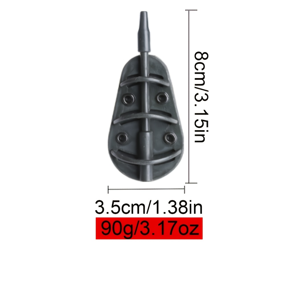 E-shop FTK . Karpfenangeln Feeder 20g-90g Zinklegierung-Material, geeignet für Süßwasser-Karpfenangeln, Futterwerkzeug