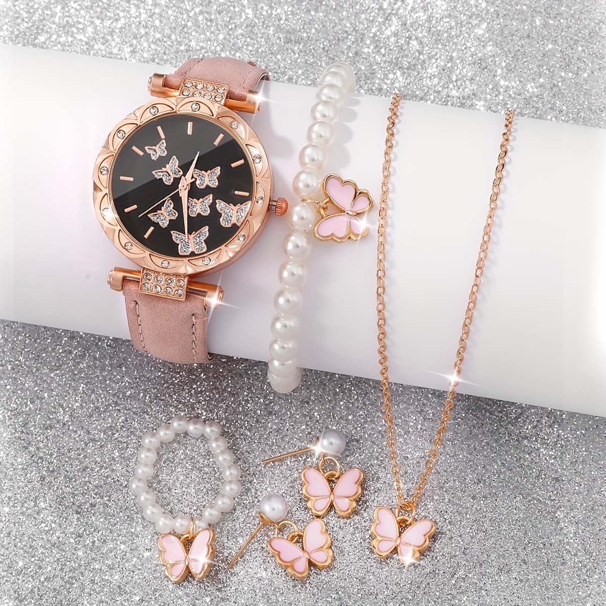 6pcs set womens elegant quartz watch Temu Pakistan