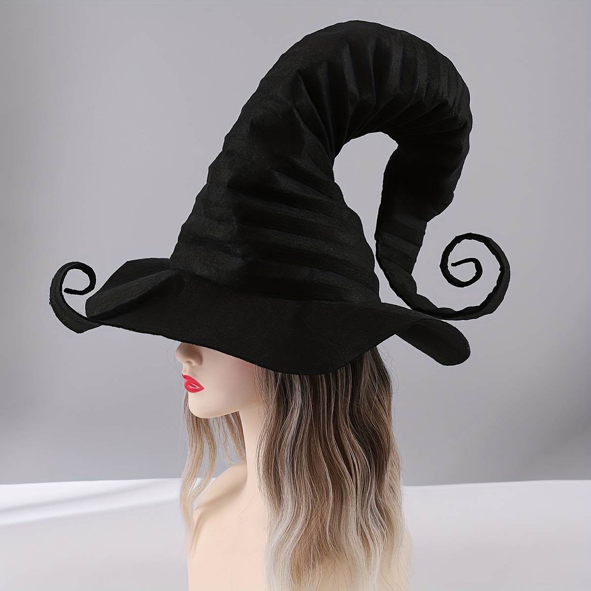

1pc Halloween Hat, Polyester , Decorative Cap For , No , Battery-free,