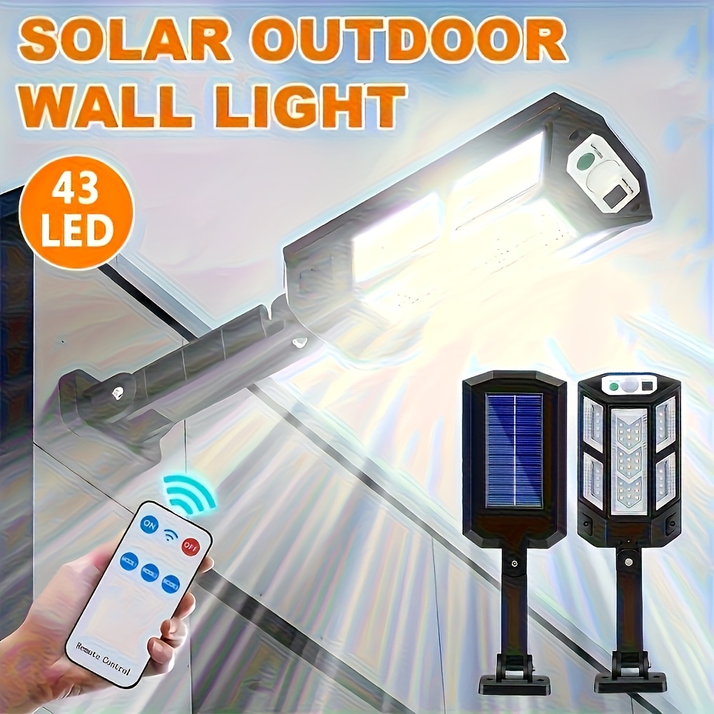 2pcs Commercial Street Area Light with Motion Sensor, 6500K Super Bright, 3 Adjustable Lighting Modes, Semi-Recessed Mount, Outdoor Garden Safe Street Yard Lights, Outdoor Lighting | Modern Solar Lights | Solar LED Technology, Outdoor Solar Lights