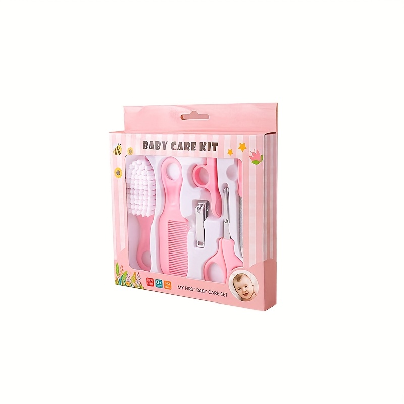 Image of 6pcs/set Baby Healthcare & Grooming Kit - Baby Safety Set With Comb, Brush, Baby Nail Clippers, Baby Nail Trimmer Set Health Care Set For Newborn Infant Toddlers