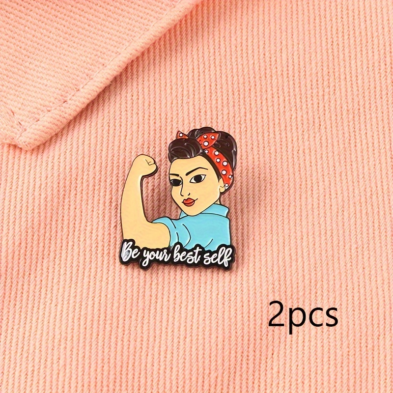 

Self" Enamel Pin - Motivational Brooch For Women