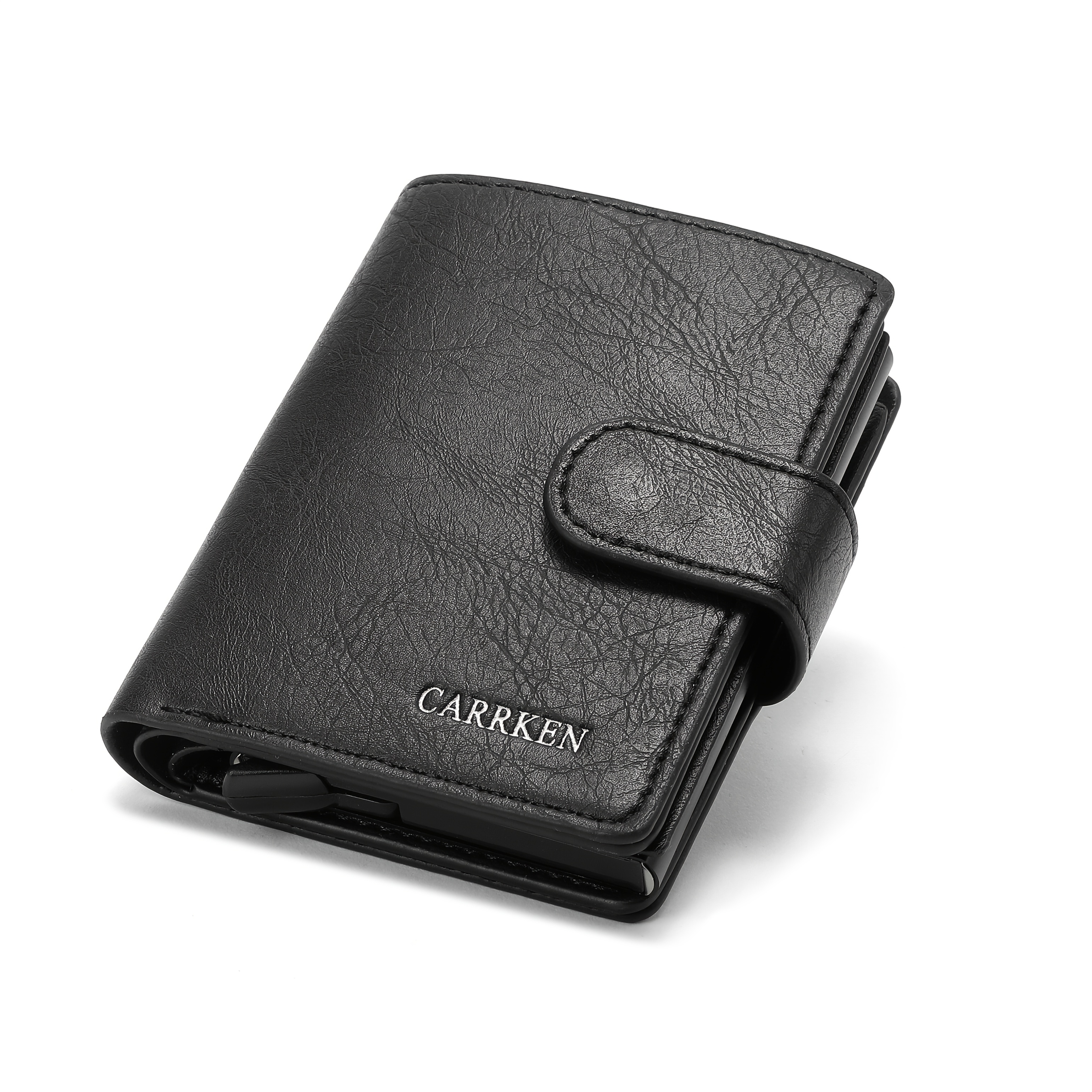 New Women's Multi-functional Fashionable Automatic Spring Card Holder, Holds 9-13 Cards, Large Capacity , Ideal Gift