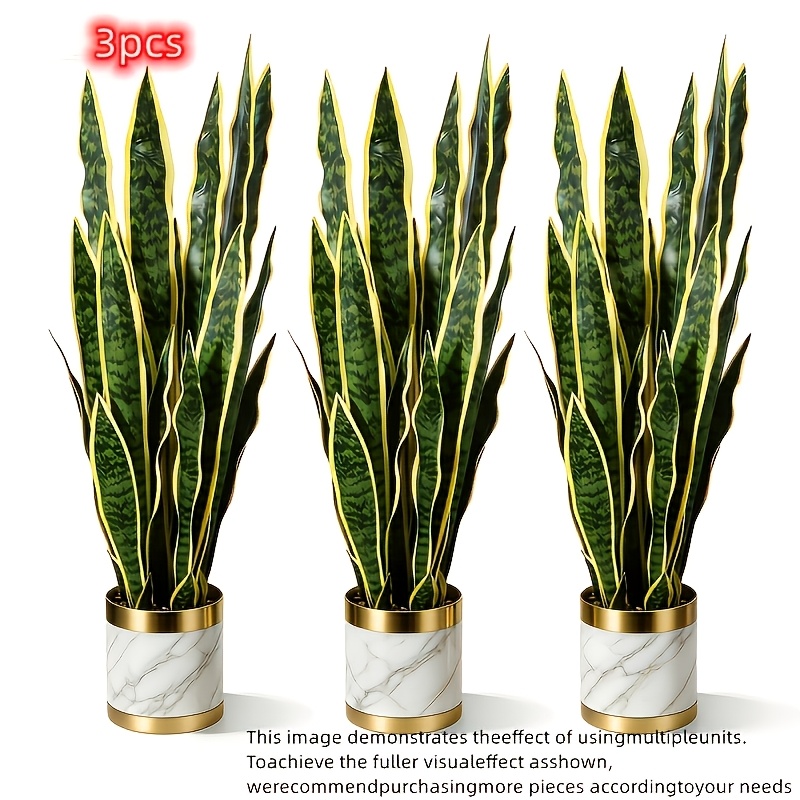 elegant 3pcs artificial potted snake tongue grass outdoor - Temu United  Kingdom