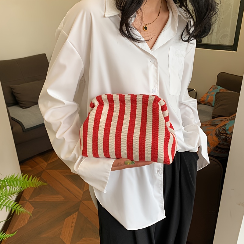 Damen Handtasche Handtasche Rot WeiÃƒÂŸ Blau Neue Gestrickte